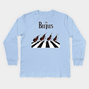 the beetles parody album cover Kids Long Sleeve T-Shirt